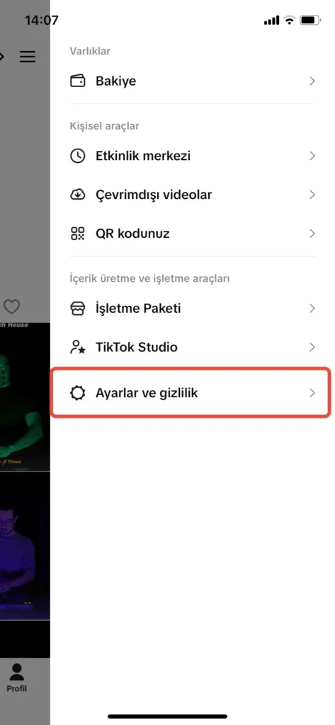 tiktok profil goruntuleme kapatma nasil yapilir